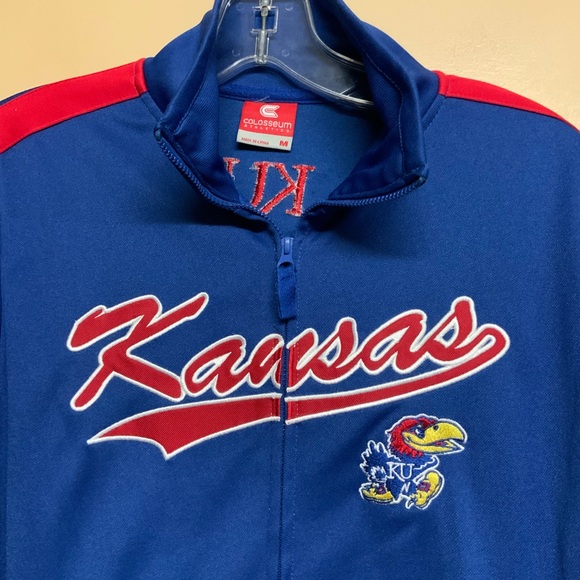 Colosseum KU KANSAS JAYHAWKS Blue New Jacket - Picture 4 of 4
